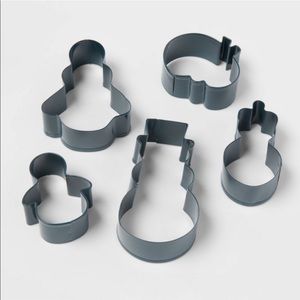 Threshold 5pc Stainless Steel Snowman Family Cookie Cutter Set